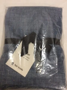 West Elm Belgian Linen Fiber Dyed Linen Table Runner NWT! Indigo Blue 14x90 - Picture 1 of 1