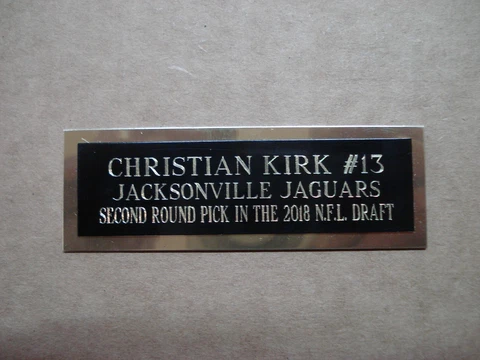 Christian Kirk Football Card Jacksonville Jaguars Card Plaque Nameplate 1" X 3" Cover