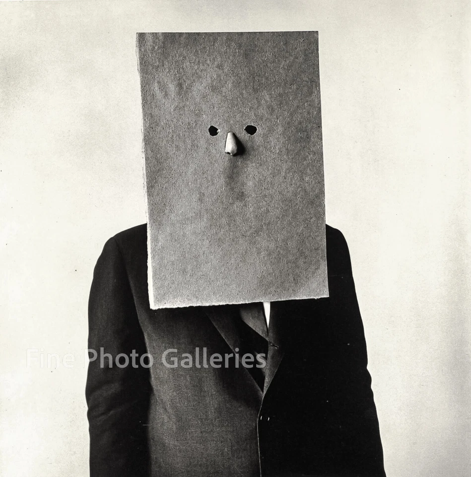 1966/91 Винтажный IRVING PENN художник Сол Стейнберг нос маска квадритон фото искусства - Изображение 1 из 1