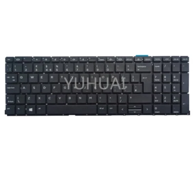Laptop UK Keyboard For HP ProBook 450 G8 455 G8 Black - Image 1 of 4
