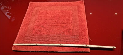 Badvorleger Badeteppich hochwertig dick saugstark ROT auch für Hobby Werkstatt.. - Bild 1 von 4