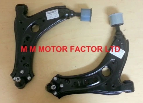 FOR VW POLO 9N (03-) FRONT LOWER WISHBONES SUSPENSION CONTROL ARMS + BUSHES - Image 1 of 1