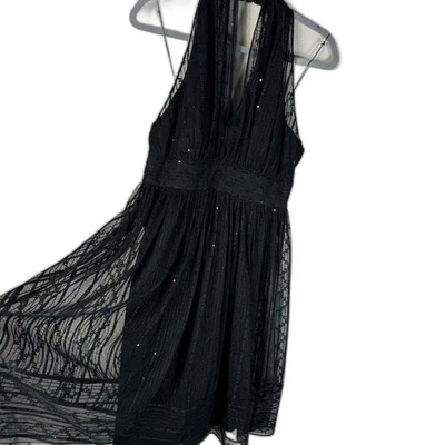 Vintage y2k maxi Maggie London black babydoll party semi formal cocktail dress - Image 1 of 4