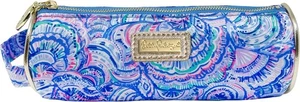 Lilly Pulitzer Cute Pencil Case, Colorful Zipper Pouch for Happy As A Clam  - Picture 1 of 3