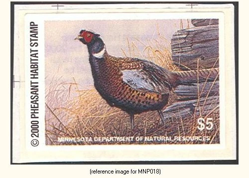HALFPRICEHUNT Minnesota Pheasant Stamp 2000 $5.00 - Image 1 of 1