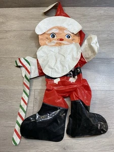 Vintage aufblasbarer Weihnachtsmann aufblasbarer Weihnachtsmann neu aus altem Lagerbestand Weihnachten 28 Zoll  - Bild 1 von 5