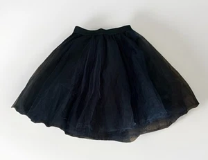 KTOO Tüll Midi Rock schwarz Gummibund Gr. Medium Punk Gothic Steampunk - Bild 1 von 6
