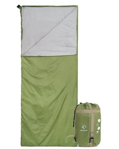 Ultraleichter Schlafsack für Backpacking Komfort für Erwachsene warmes Wetter W - Bild 1 von 9