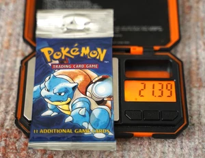 21,39g Pokemon Base Set Booster Pack Unlimited Blastoise WOTC TCG Vintage Sealed - Bild 1 von 7