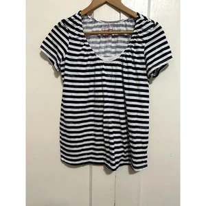 Camisa de Enfermería Maternidad Talla M Blanca Azul Marino Blusa Envejecida - Imagen 1 de 5
