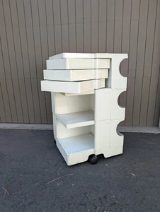 Joe Colombo White Boby Storage Trolley by Bieffeplast Italy - Picture 1 of 3