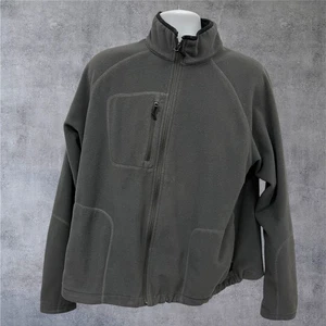 Chaqueta polar Columbia para hombre extra grande gris cremallera completa bolsillo en el pecho al aire libre - Imagen 1 de 11