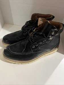 Steve Madden Mens Size 12 Boots Chukka P-Bleekr Casual Work Black Ortholite - Picture 1 of 5