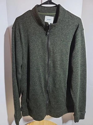 Old Navy Mock Neck Sweater Jacket Full Zip Green Size XL - Image 1 of 4