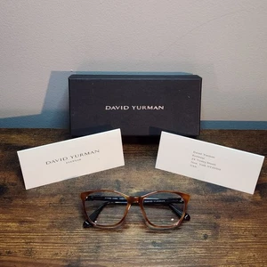 David Yurman DY096 22BK Honey Havanah Sculpted Flute Brille 52-17-140 Gestell - Bild 1 von 20