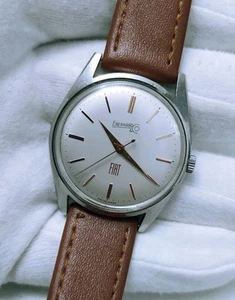 Rare Vintage Watch Eberhard FIAT Original Dial 17 Jewels Cal. 262-1 Swiss Watch - Picture 1 of 20