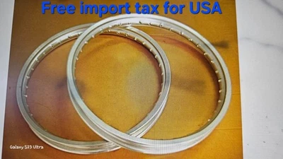 SUZUKI T20 T21 X6 T250  FRONT & REAR ALUMINIUM  SILVER WHEEL RIM SET  *BI5321* Foto 1 de 4