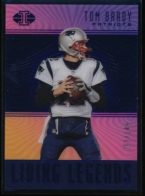 2018 Panini Illusions Tom Brady #LL-TB Living Legends Blue #'d 112/149 - Image 1 of 2