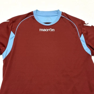 Macron Vesta Soccer Jersey XL Maroon Cardinal Columbia Blue Training Top 2016 - Image 1 of 4