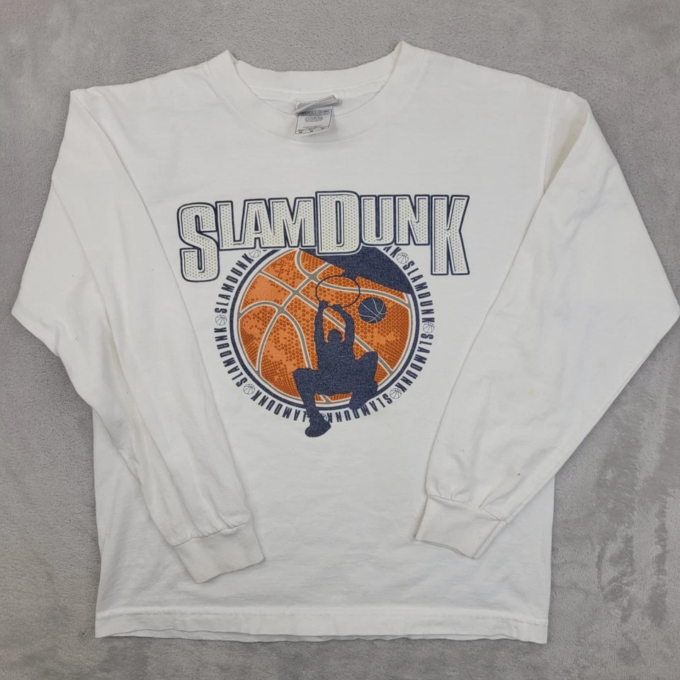 Camisa De Colección Niños Manga Media Larga Cuello Redondo Baloncesto Aros Dunk Jóvenes Niños* Foto 1 de 4