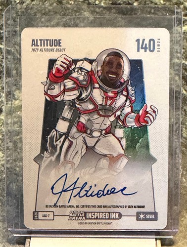 Altitude Jozy Altidore Bo Jackson Battle Arena INSPIRED INK AUTO JAA-7 STEEL