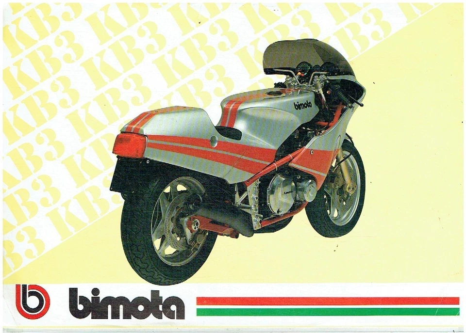 BIMOTO KB3 1000 1983-84 ORIG. FACTORY TECHNICAL SPECIFICATION SHEET (GB I TEXT) - Image 1 of 1