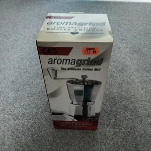 Aromagrind CKS Manual Coffee Grinder maker fine precision Italian aluminium New - Picture 1 of 10