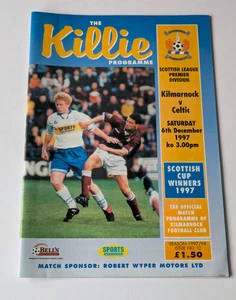 Programa de fútbol escocés Kilmarnock v Celtic diciembre 1997 - Imagen 1 de 4