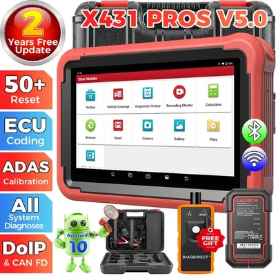 2025 LAUNCH X431 Pros V5.0 Pros V+ Elite OBD2 Diagnostic Car Scanner K~ey Coding - Image 1 of 4