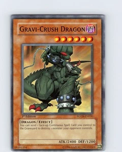 Yu-Gi-Oh TCG Gravi-Crush Dragon FOTB-EN030 1st Edition Common Card LP-NM - Picture 1 of 2