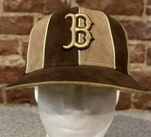 New Era 59Fifty Boston Red Sox 12 Panel Suede Baseball Hat Size 7 1/4 MLB - Picture 1 of 9