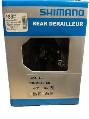 Desviador trasero Shimano ZEE RD-M640-SS - 10 velocidades, jaula corta, gris, con embrague Foto 1 de 3