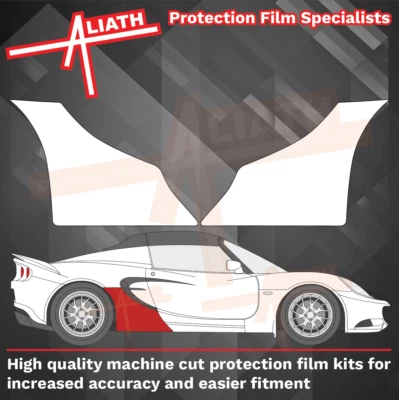 Se adapta a Lotus Elise S3 Alféizar Trasero Falda Arco Piedra Protector Pintura Película de Protección - Imagen 1 de 4