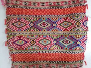 Bolso de Tuercas Betel Kelim No Ikat Motivo Tejido a Mano Antiguo Auténtico Timor Occidental Indonesia - Imagen 1 de 12