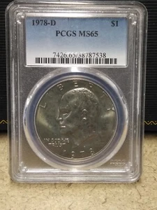 1978-D PCGS MS65 Eisenhower Dollar - Picture 1 of 4