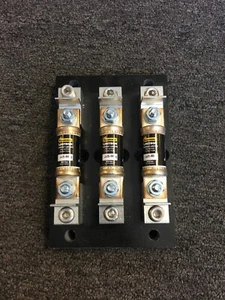 LITTELFUSE LFT601003CS 600VBLOCK W/3 BUSSMANN JJS-90 FUSES-TESTED - Picture 1 of 5
