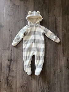 Old Navy Micro-Performance Fleece Hooded One-Pieces for Baby 6-12 mo - Picture 1 of 5