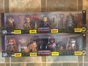 SDCC EXCL MOTU Loyal Subjects Both 4 Pack Sets Metallic Masters of the Universe