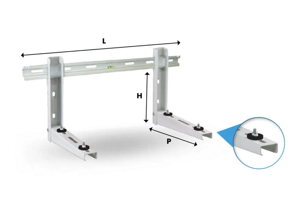 Niccons ATENA151 Support Murale Pour Climatisation Portée + 70K - Photo 1/1