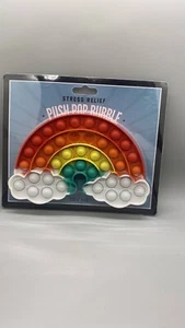 Push Pop Bubble Popper -Silicone Rainbow Fidget Sensory Toy - Relieves Stress - Picture 1 of 2