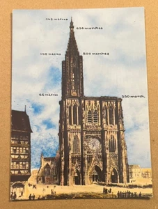 UNUSED POSTCARD - CATHEDRAL, STRASBOURG, FRANCE - Picture 1 of 2