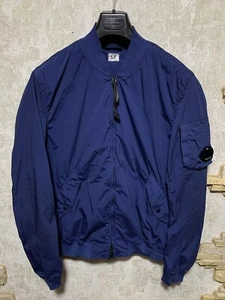 C.P. Company Blue Nycra Stretch Nylon Shell Bomber Jacket Size 54 - Picture 1 of 24