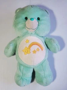 Care Bears "Wunschbär" Plüschtier Stofftier blau grün Sternschnuppe von 2003 - Bild 1 von 4