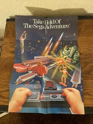 1987 SEGA Take Hold of the SEGA Adventure Master System Insert Promo Poster - Image 1 of 2