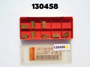 L151.2- 400 05-4E Grade 235 P45 New Partial Package of 8 Sandvik Carbide Inserts - Picture 1 of 3