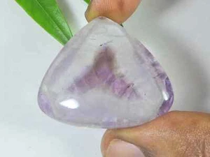 Natural Purple Amethyst Pear Shape Cabochon Loose Gemstone 45Cts 30X35X6MM j940 - Picture 1 of 9