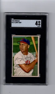 1952 Bowman Larry Doby Cleveland Indians #115💥💥🎆  SGC Graded 4 - Picture 1 of 2