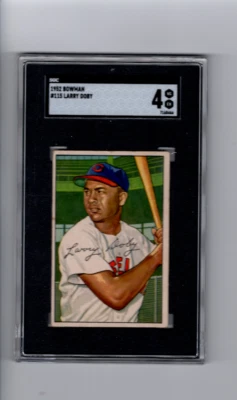 1952 Bowman Larry Doby Cleveland Indians No115💥💥🎆 оценка SGC 4 - Изображение 1 из 2