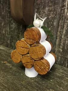 Handmade Wine Cork Christmas Tree Ornament - Picture 1 of 5