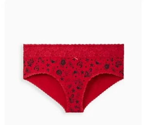 Torrid Sz 3 Cheeky Wide Lace Cotton Parlor Panties - Picture 1 of 2